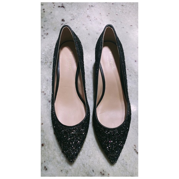 kate spade Shoes - Kate Spade Menorca Shimmer Block Heel Pumps